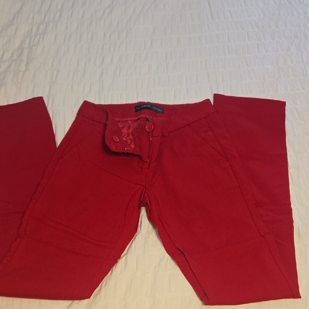 The Limited Bold Red Stretch Pants